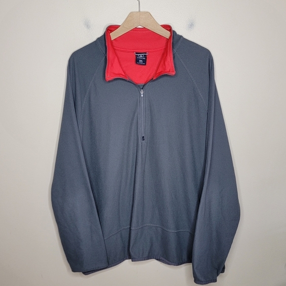 Lands' End | Gray Ribbed Textured 1/4 Zip Pullover Size XXL - Picture 1 of 4